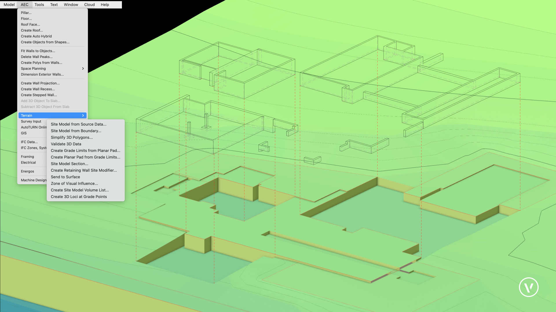 Suite completa de ferramenta de modelagem de terrenos