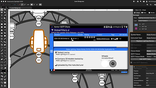 Mapeamento de Arquivos GDTF