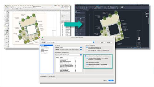 Colaboração DXF/DWG Aprimorada